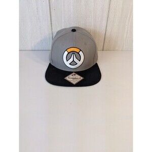 Overwatch Adult Snapback Hat Black Flat Bill Cap 2017 Embroidered Symbol Logo...